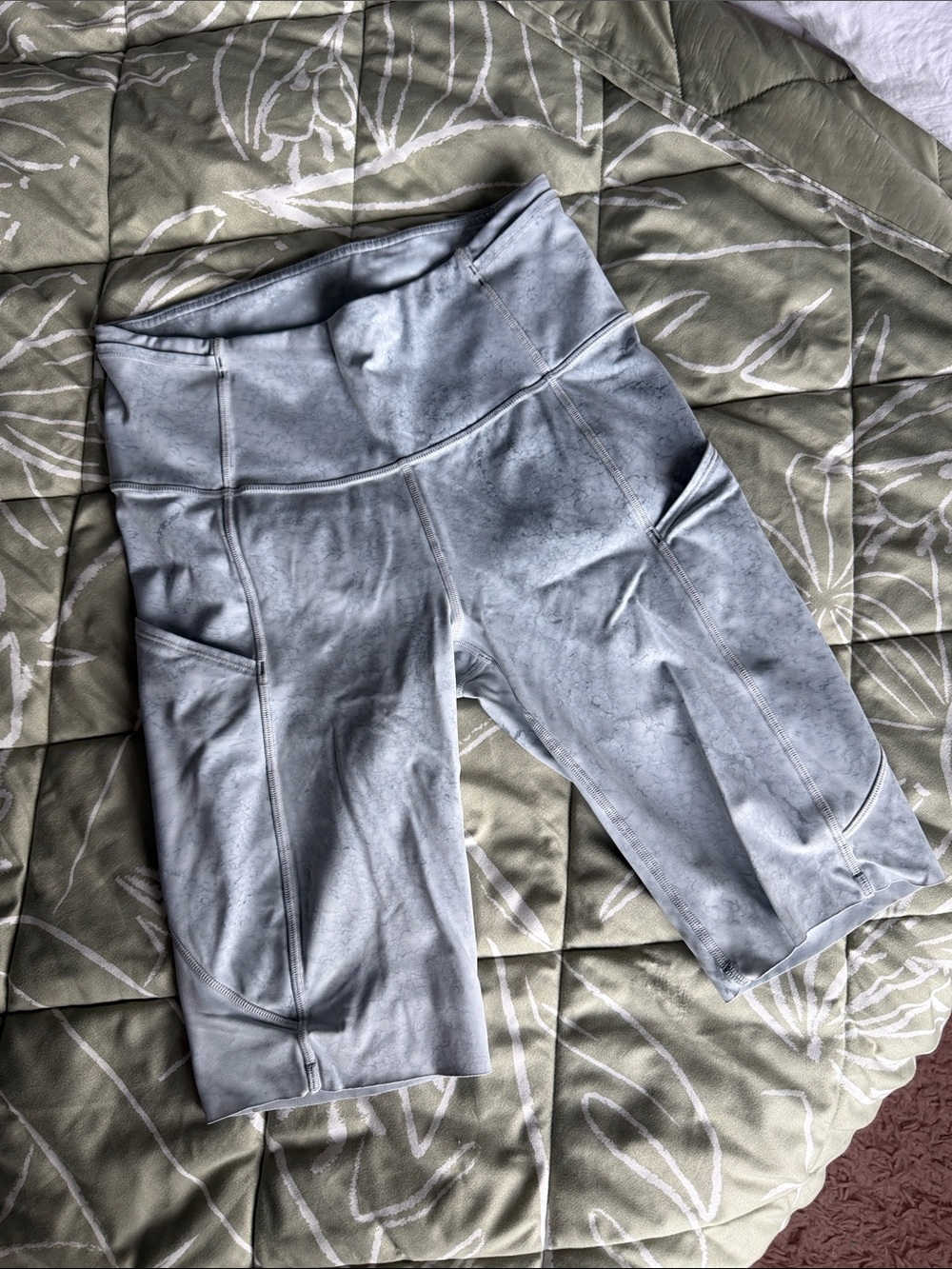 lululemon athletica Light blue High-Rise Athletic Bike Shorts